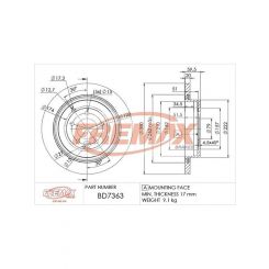 Fremax Brake Rotor (Pair) Rear