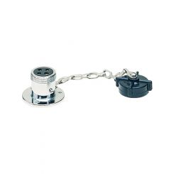 Hella Socket 4 Pin Polarised 12V 22A Chrome Plated Brass
