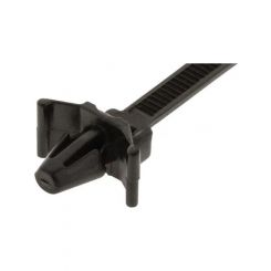Jaylec Pkt100 Cable Tie 202mm X 4.7mm Black Push Mount Uv & Heat Res