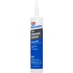 Permatex Sealant - Clear RTV - Silicone - 11.00 oz Cartridge - Each