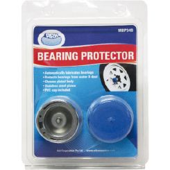 ARK Wheel Bearing Protector Chrome with Blue Pvc Dust Covers Blister Pack of 2
