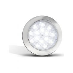 Autolamps LED Interior Lamp Cool White Illumination w/ White Housing  76mm X 9mm