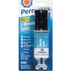 Permatex General Purpose 5 Minutes Epoxy Clear Syringe 25ml