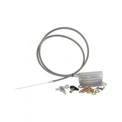 Aeroflow Kickdown Cable w/ Cover & Chrome Ends For GM TH400 Trans