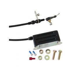 Aeroflow Kickdown Cable w/ Black Cover & Black Ends For GM TH400