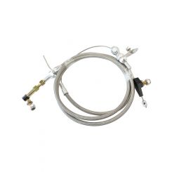 Aeroflow Kickdown Cable w/ Cover & Chrome Ends For Torqueflite 904