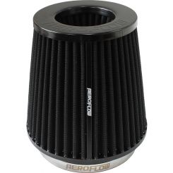 Aeroflow Universal Tapered Inverted 5" 127mm Clamp-On Filter Black