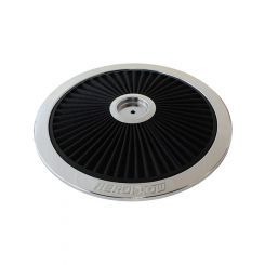 Aeroflow Full Flow Air Filter Top Plate 14" Diameter Black