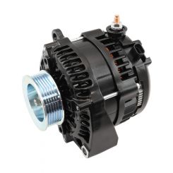 Aeroflow 200Amp Gm Ls Series 1-Wire Alternator Black