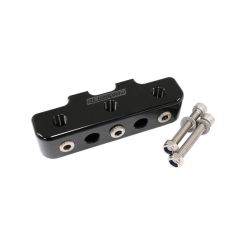 Aeroflow Pressure Sensor Block Black 9 X 1/8" Npt Black