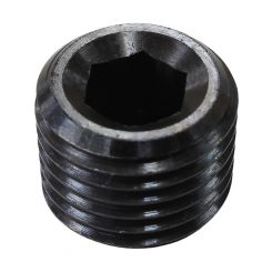 Aeroflow 1/2" Npt Port Plug Steel Black