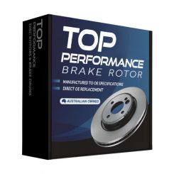 Top Performance X Drilled Slotted Disc Brake Rotor Left (Single) 302.9mm