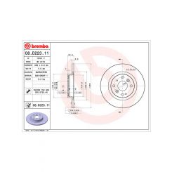 Brembo Disc Brake Rotor (Single) 255mm