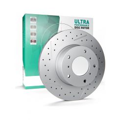 Protex Ultra Performance X-Drilled Disc Brake Rotor (Single) 320mm