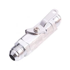 Aeroflow Shut Off Valve -4AN Silver