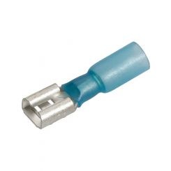 Narva 6.3 x 0.8mm Adhesive Lined Female Blade Terminal Blue Pack of 20