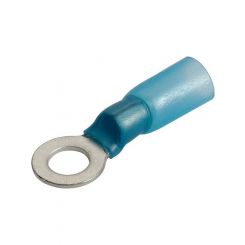 Narva 5mm Adhesive Lined Ring Terminal Blue 3/16 Inch Diameter Pack 20