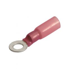 Narva Adhesive Lined Ring Terminal Red 5/32" Dia 2.5 - 3mm Pack of 20
