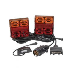 Narva Model 35 LED Plug And Play Trailer Lamp Kit Square Lamps 12V
