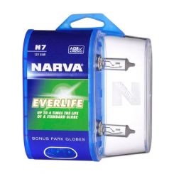 Narva H7 12V 55W Everlife Halogen Headlight Globes Pack of 2