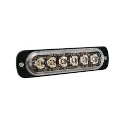 Narva Undercover Low Profile LED Warning Lamp Amber 12/24V 6 X 1W LED