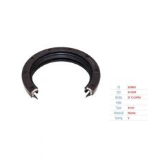 BWS TC9Y Standard Rubber Seal ID 30mm x OD 61mm x W1 9mm x W2 13.5mm