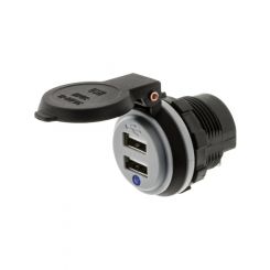 Hulk 4x4 Dual Usb Socket 90 Terminals To Allow Shallow Fitment