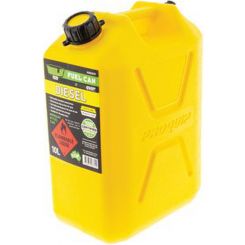Hulk 4x4 Fast Flow Plastic Fuel Can 10L Diesel Yellow