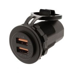 Hulk 4x4 Dual Usb Socket Port A- 5V 2.4A Port B- Qc3.0 3.6-12V 18W