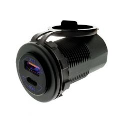 Hulk 4x4 Quick Charge QC3.0 & QC4.0 Dual USB Socket Illumination: Blue