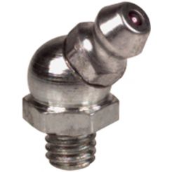 Alemlube 8M x 1 45 Degrees Stainless Steel Non Corrosive Grease Nipple 