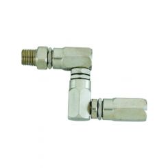 Alemlube Male 1/8" Bsp x Male 1/2" 27TPI Bsp Z Type Grease Swivel 