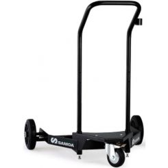 Alemlube Two Rear Rubber Wheel and One Rubber Front Wheel Trolley 