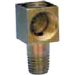 Alemlube Aluminium 90¡ Adaptor 1/8" Bsp (f) to 1/8" Bsp (m)
