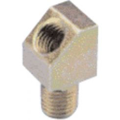 Alemlube Aluminium 90¡ Adaptor 1/8" Bsp (f) to 1/4" UNF (m)
