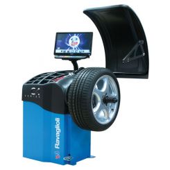 Alemlube Wheel Balancer with Ultrasound Width Gauge and Laser Pointer 