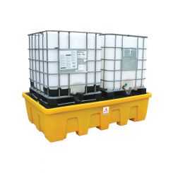 Alemlube Double IBC Spill Container. Sump Capacity of 1,165 Litres 