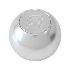 Aeroflow Billet Round Gear Knob Silver Shift Shifter Ball 1/2"-20