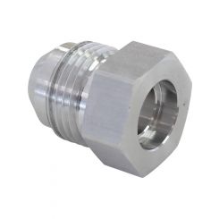 Aeroflow Alloy Hex Weld On Male Bung For 1/2 Hard Line -8AN Male
