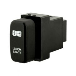 Hulk 4x4 Push Button Switch On/Off For Mitsubishi Green