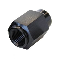 Aeroflow Fuel Pressure Gauge Adapter -4 Female to 1/8" NPT Black