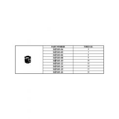 Transteer Alignment Shim 3mm Thick 10mm Slot Pack of 20