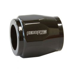 Aeroflow Hex Hose Finisher 11/16" (17.5mm) ID Black For -8AN Hose