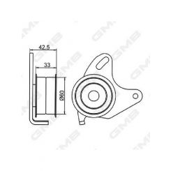 GMB Premium Timing Belt Tensioner Pulley