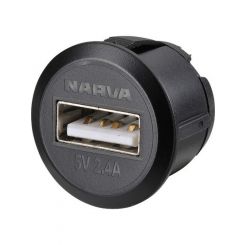 Narva Heavy-Duty Mini Flush Mount Usb Socket Pack of 1