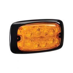 Narva 12/24V 8 LED Warning Light (Amber) With 16 Flash Patterns