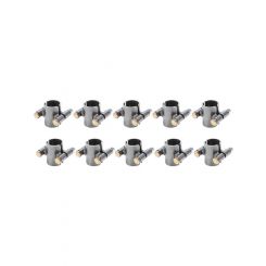 Allstar Tube Clamp 2-Bolt 1-1/4" ID 2" Wide Natural Set of 10