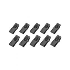 Allstar Body Bolt Clips Long 1/4-20" Thread Black Set of 10