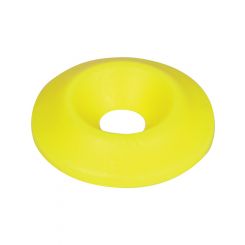 Allstar Countersunk Washer 1/4" ID 1" OD Plastic Neon Yellow Pack 10