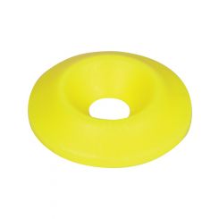 Allstar Washer 1/4" ID 1" OD Plastic Neon Yellow Pack 50